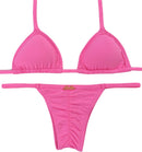 Biquíni Fita Frente Maior Empina Bumbum Chiclete Neon