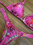 Asa Delta Fio Dental Floral Rosa