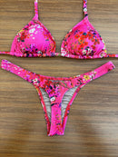 Asa Delta Fio Dental Floral Rosa