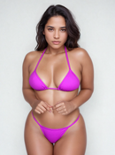 Biquíni Fita Frente Maior Fio Dental Ultra Rosa