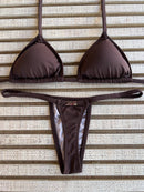 Biquíni Fita Frente Menor Fio Dental - Café Torrado