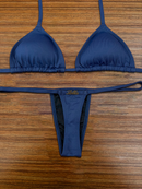 Biquíni Fita Frente Menor Fio Dental Azul Marinho