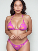 Conjunto Maia Semi Fio Tribal Rosa