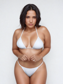 Bíquini Fita Frente Maior Fio Dental Branco