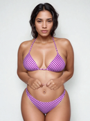 Marquinha Tradicional Poa Rosa com Bola Preta