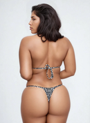 Biquíni Fita Frente Menor Fio Dental Bolas Onda