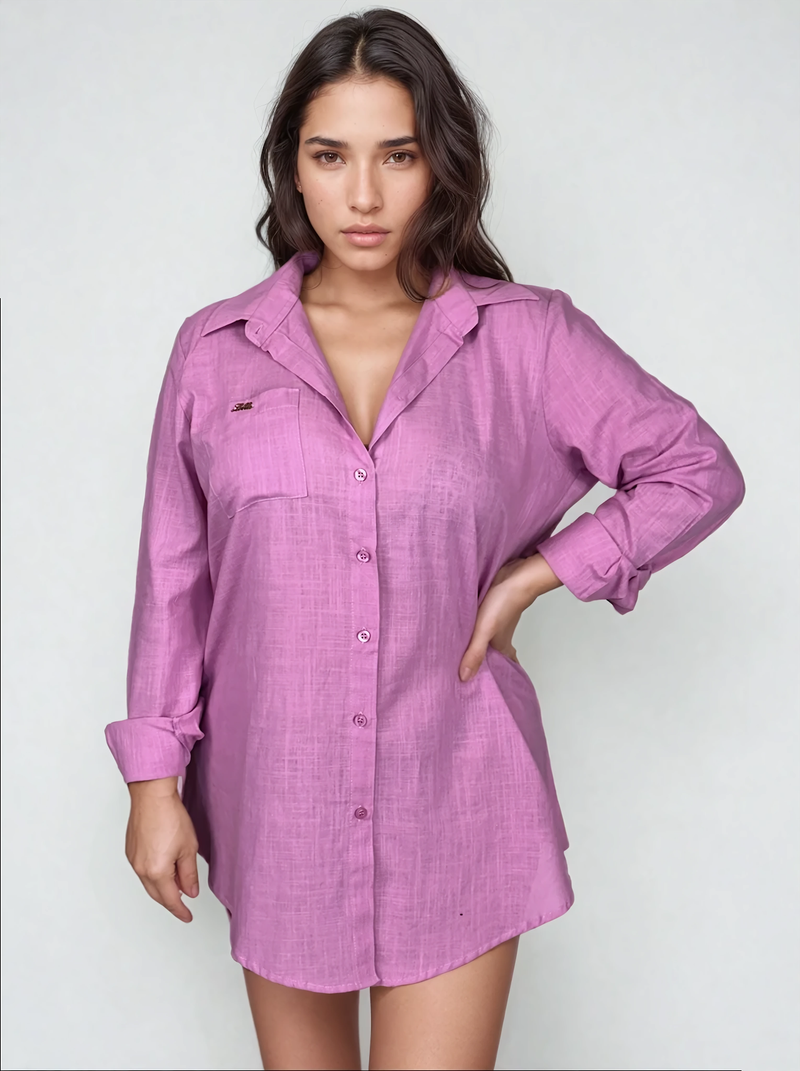COLEÇÃO TAILÂNDIA CHEMISE ROSA