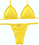 Biquíni Fita Frente Maior Empina Bumbum Amarelo